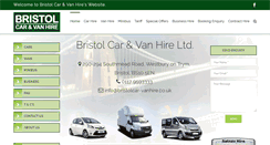Desktop Screenshot of bristolcar-vanhire.co.uk